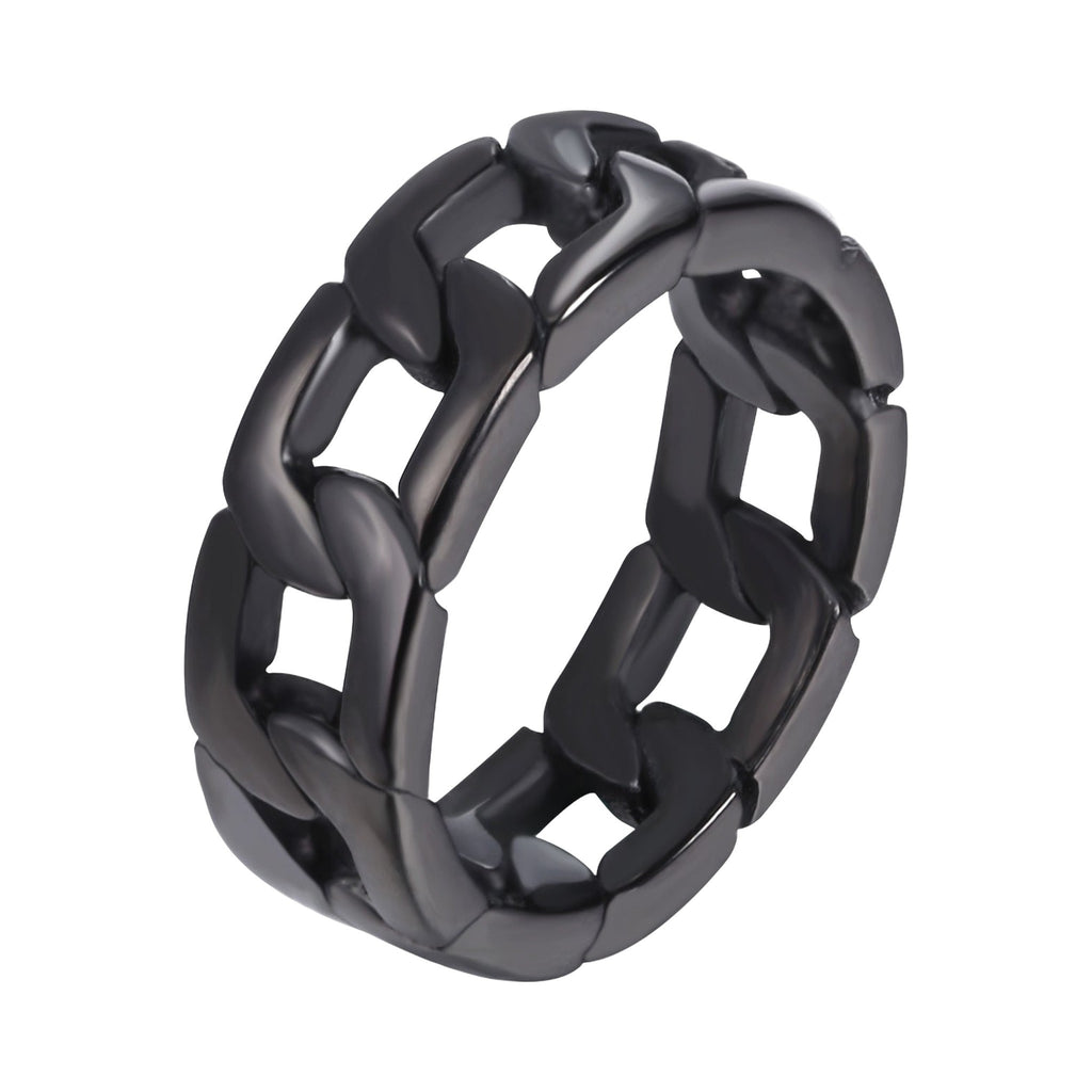 The Cuban Link Ring — Black