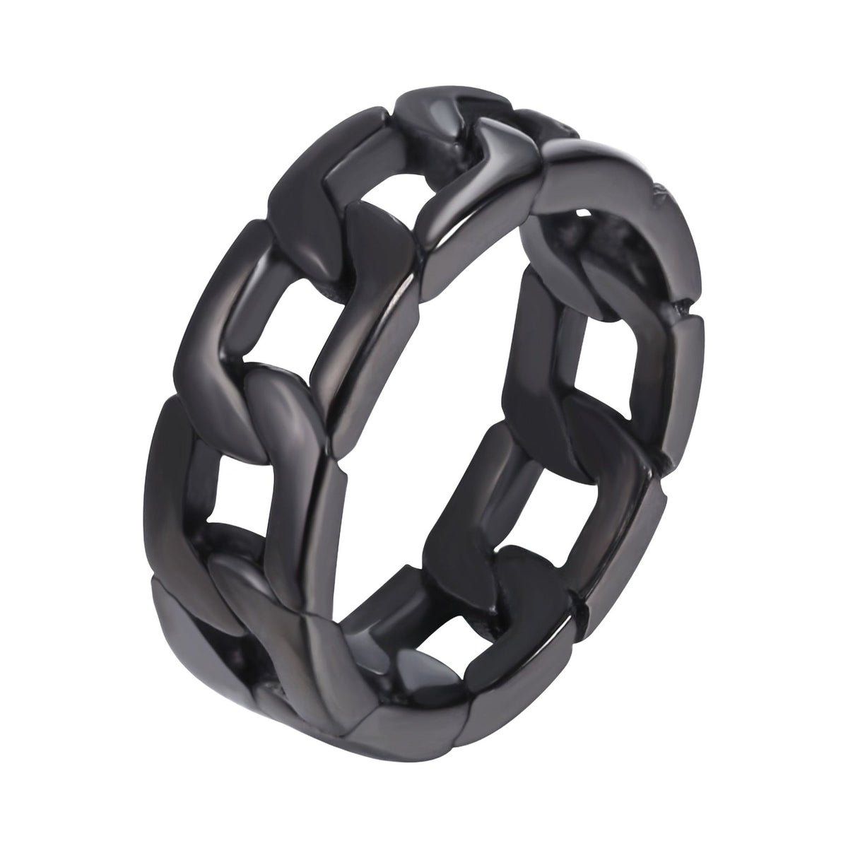 The Cuban Link Ring — Black