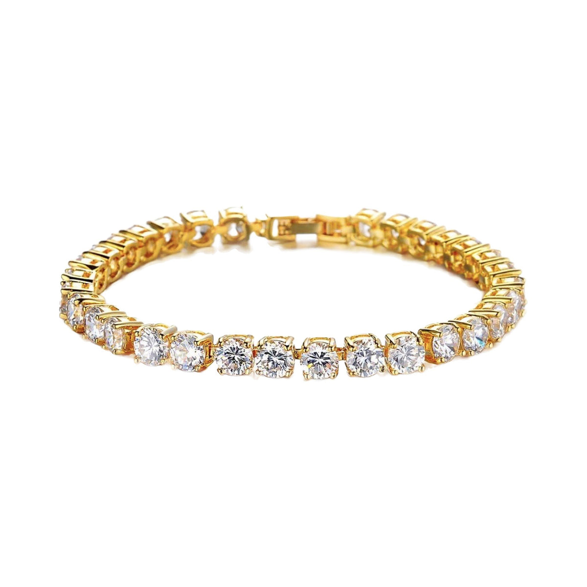 The Iced Tennis Bracelet — Gold
