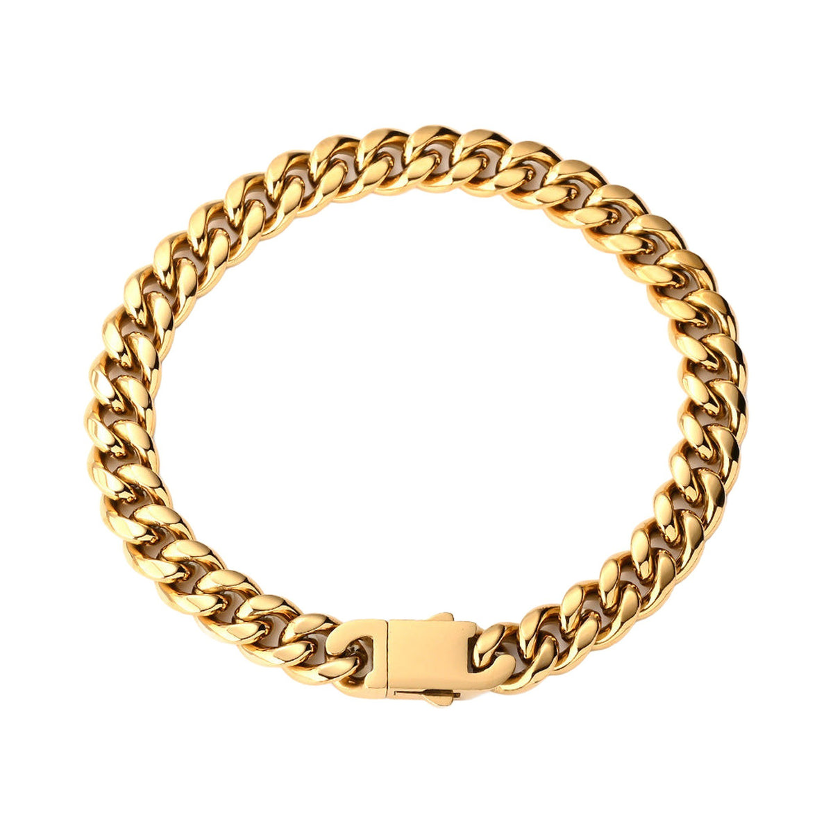 The 8mm Cuban Bracelet — Gold