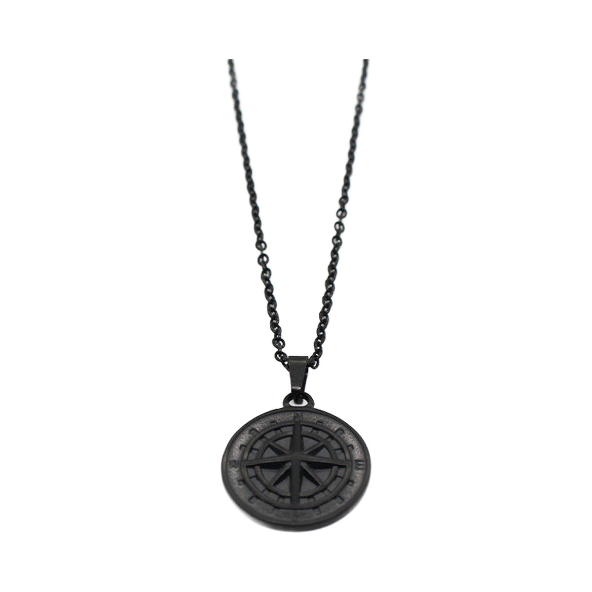 The Compass Pendant — Black