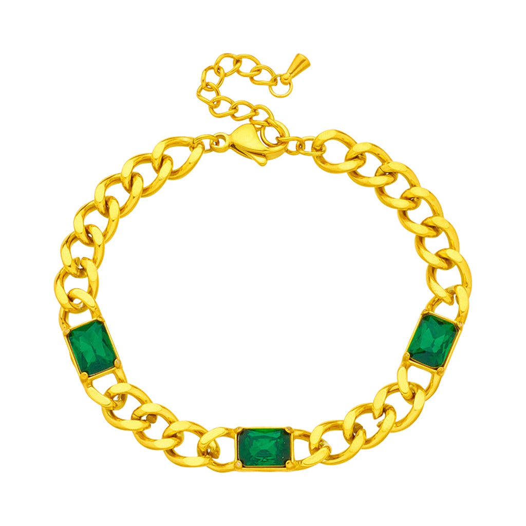 The Emerald Curb Bracelet