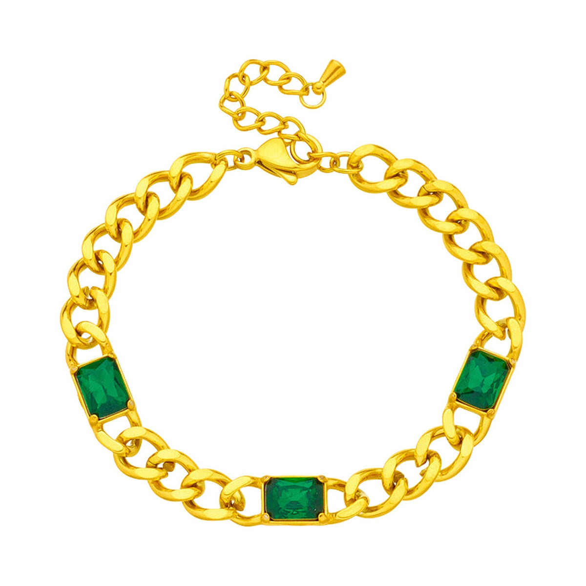 The Emerald Curb Bracelet