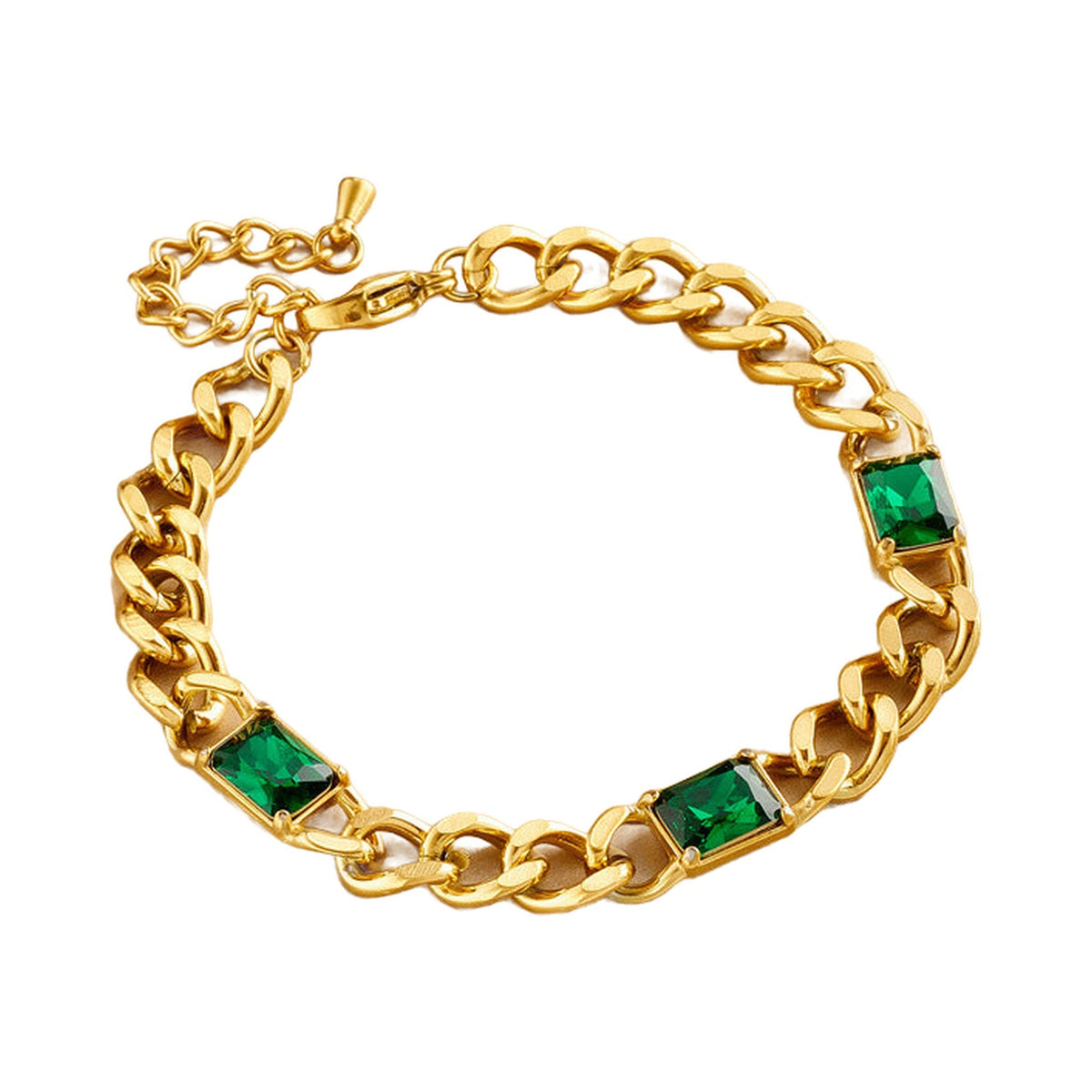 The Emerald Curb Bracelet