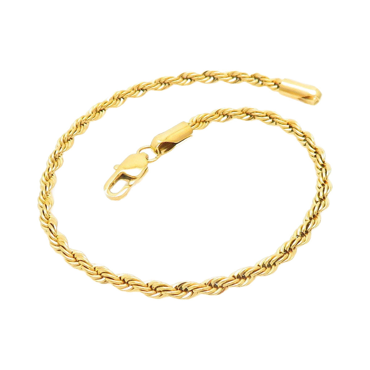 The 3mm Rope Bracelet — Gold