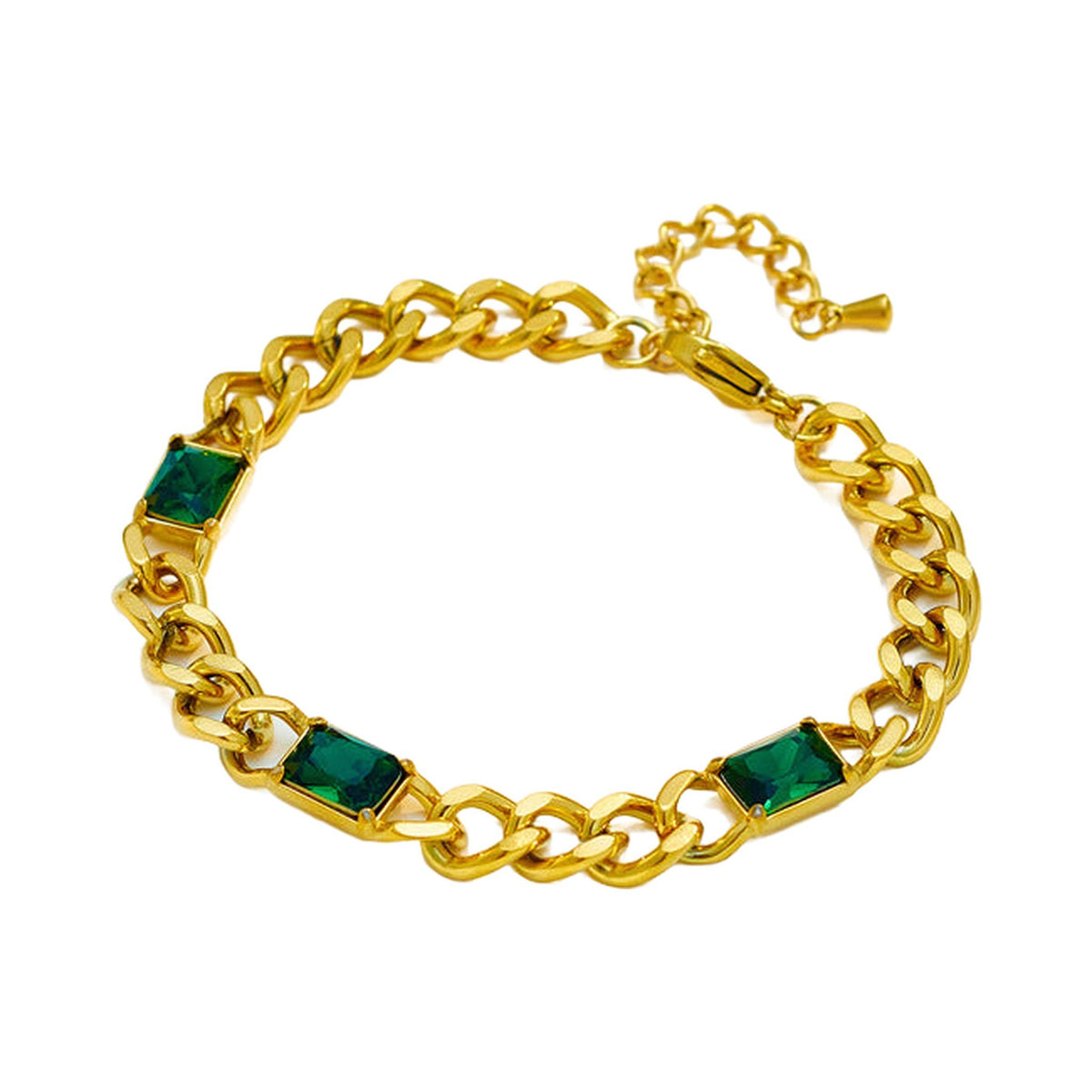 The Emerald Curb Bracelet