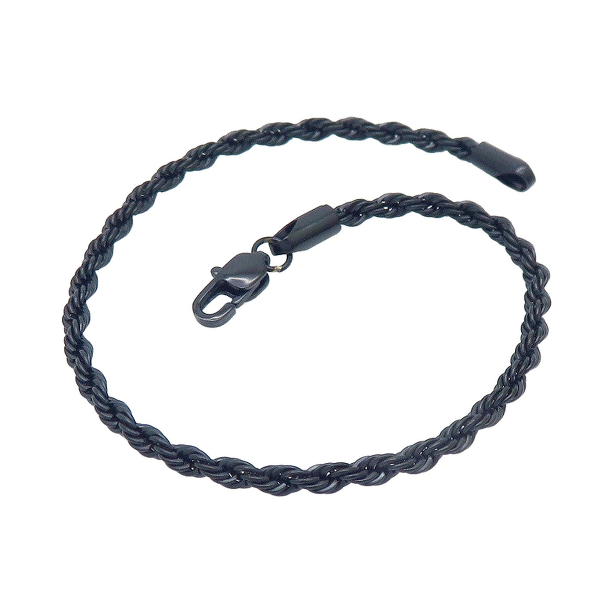 The 3mm Rope Bracelet — Black