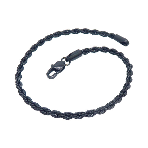 The 3mm Rope Bracelet — Black