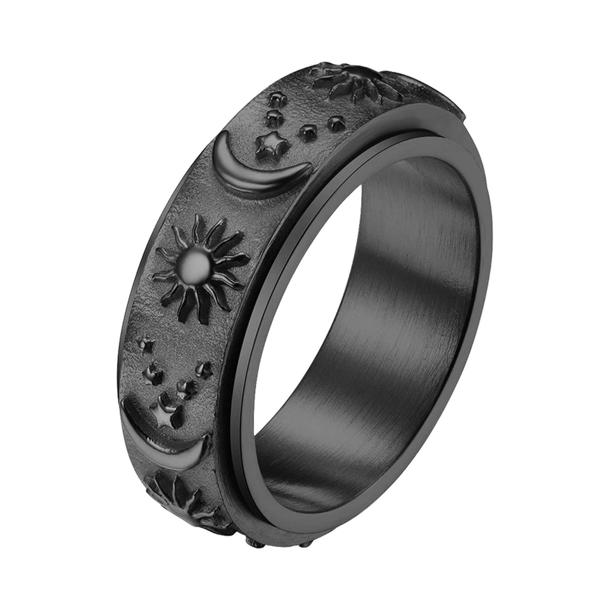 The Sun & Moon Spinner — Black